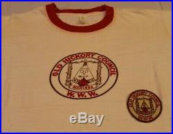 Wahissa Lodge 118, 1950s First Patch & Tshirt, Old Hickory Cncl, North Carolina
