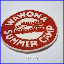 Wawona Summer Camp Felt Patch Jr Boy Scouts Vintage Yosemite National Park CA
