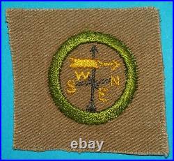 Weather Type A Square Merit Badge Very Nice Patch Boy Scout Z-214