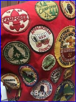 West Virginia Boy Scout Jacket Covered in Patches