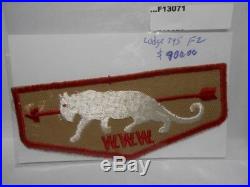 White Panther Lodge 345 F2 Patch Mint Plastic Glare F13071