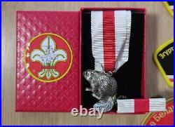 White Ruthenian Boy Scout patch lot / silver beaver award / diaspora badges