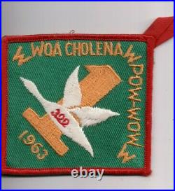 Woa Cholena 322, First Pow Wow Patch, 1963, Mobile Area Council, Alabama