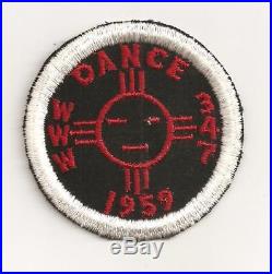 Wopsononock Lodge 347 R1 1st Oa Dance Team Patch 1959 Pennsylvania