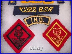 Wwii Era Boy Scouts Cubs Bsa Patch Lot Rare Evansville Ind Strip Community Patch