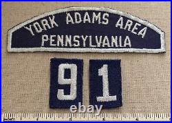 YORK ADAMS AREA COUNCIL Pennsylvania Sea Scout Council PATCH & SHIP 91 SSS BWS
