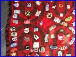 #dd. About 200 Scout & Travel Souvenir Patches On Blankets