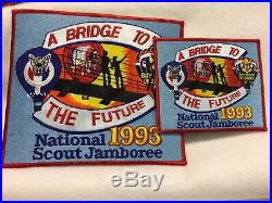 (mr3) Boy Scouts 1993 Nat Jamboree NESA small and jacket patch set