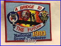 (mr3) Boy Scouts 1993 Nat Jamboree NESA small and jacket patch set