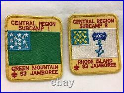 (mr3) Boy Scouts- 1993 National Jamboree beautiful 20-piece SubCamp patch set